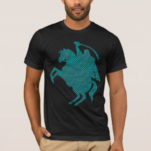 T-shirt bleu de chevalier