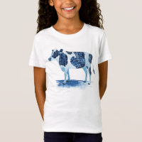 Bleu de cobalt Animaux de ferme - Vache
