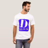 T-shirt Bleu de D-Bloc (Devant entier)