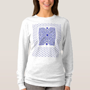 T-shirt Bleu de dentelle en céramique de Grèce