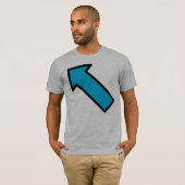T-shirt bleu de flèche (Devant entier)