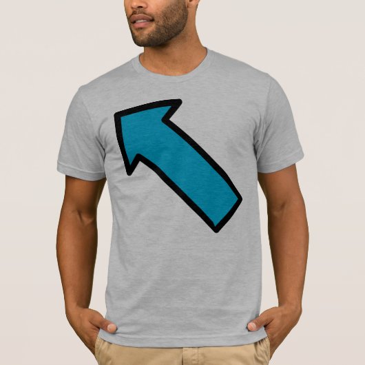 T-shirt bleu de flèche (Devant)
