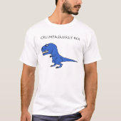 T-shirt Bleu de Grumpasaurus Rex (Devant)