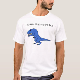 T-shirt Bleu de Grumpasaurus Rex