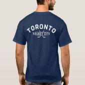T-shirt bleu de hockey de l'univers de Toronto (Dos)