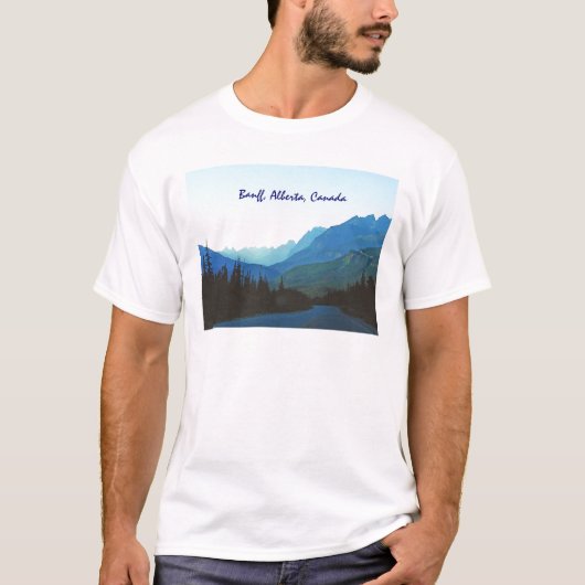 T-shirt Bleu de jaspe de Banff (Devant)