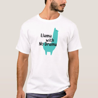 T-shirt bleu de lama