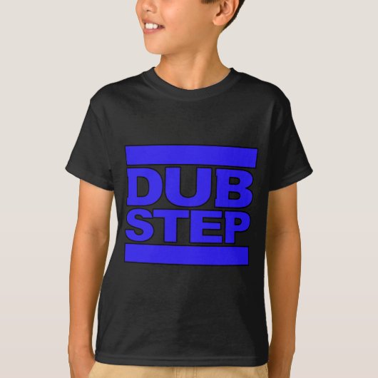 T-shirt Bleu de logo de DUBSTEP (Devant)