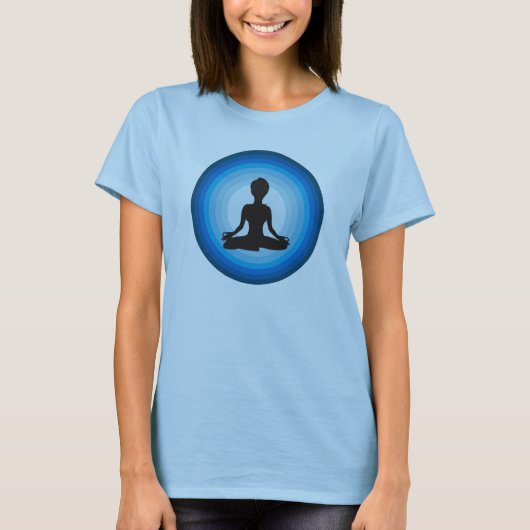 T-shirt Bleu de Lotus (Devant)