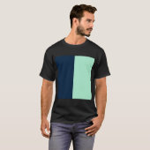 T-shirt Bleu de marin et menthe (Devant entier)