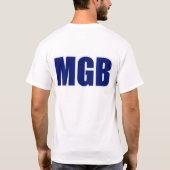 T-shirt bleu de mgb (Dos)