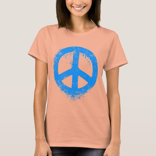 T-shirt Bleu de paix liquide (Devant)