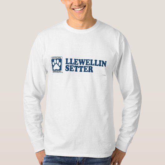 T-shirt Bleu de poseur de Llewellin (Devant)