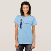 T-shirt bleu de Queenie Martini (Devant entier)