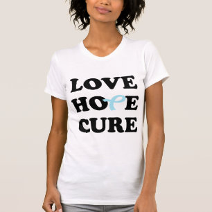 T-shirt bleu de ruban de cancer de la prostate de