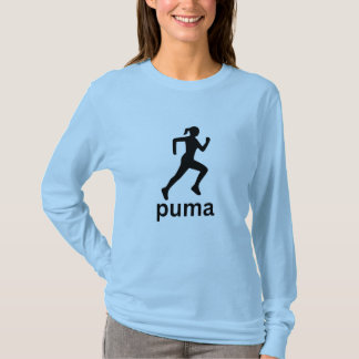 T-shirt bleu de style athlétique pour femmes