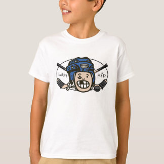 T-shirt Bleu d'enfant d'hockey