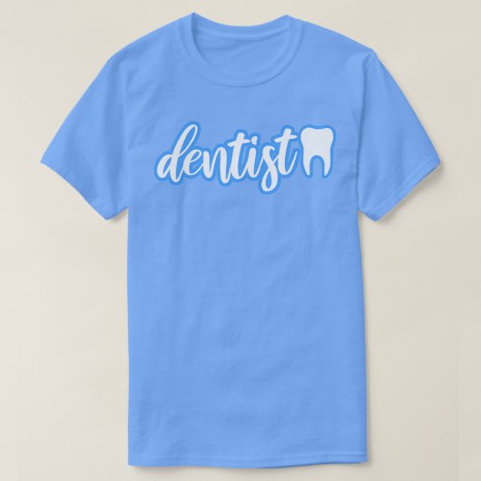 T-shirt bleu dentiste (Design devant)