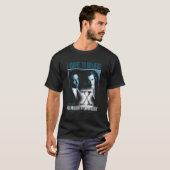 T-shirt Bleu des fichiers X (Devant entier)