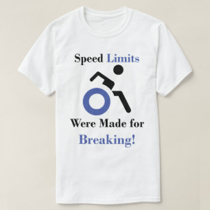 T-shirt Bleu - Des limites ont été établies pour la ruptur