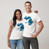 T-shirt Bleu du Michigan (Unisexe)
