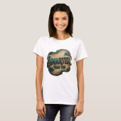 T-shirt Bleu Dynamique PLUS INTELLIGENT QUE VOUS Conceptio (Devant entier)
