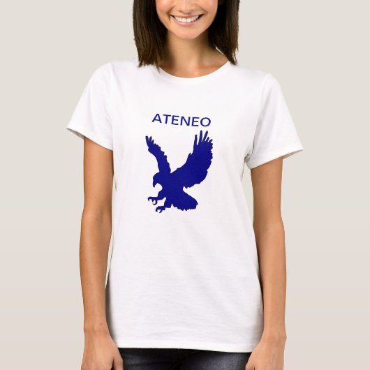 T-shirt Bleu Eagle d'Ateneo (Devant)