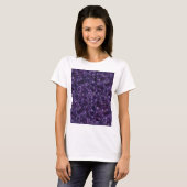 T-shirt Bleu encrier pavé patchwork motif terrazzo (Devant entier)