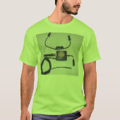 T-Shirt bleu espion Mens 3 (Devant)