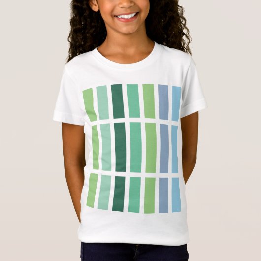 T-Shirt Bleu et vert (Devant)