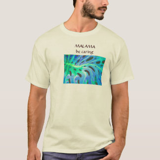 T-shirt bleu et vert de Monstera