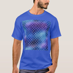 T-shirt Bleu et violet Iridescente Silver Mermaid Dragon S