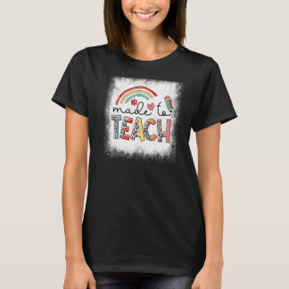 T-shirt Bleu Fabriqué Pour Enseigner La Vie À L'Enseignant