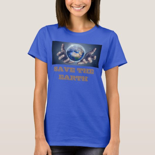 T-shirt bleu femme (Devant)