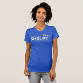 T-shirt bleu femme (Devant entier)