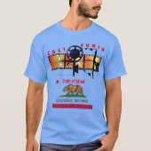 T-shirt (Bleu) Fun California (Devant)