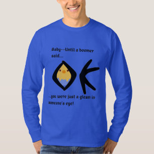 T-shirt Bleu 'Gleam in Eye' - manche longue Boomerangé