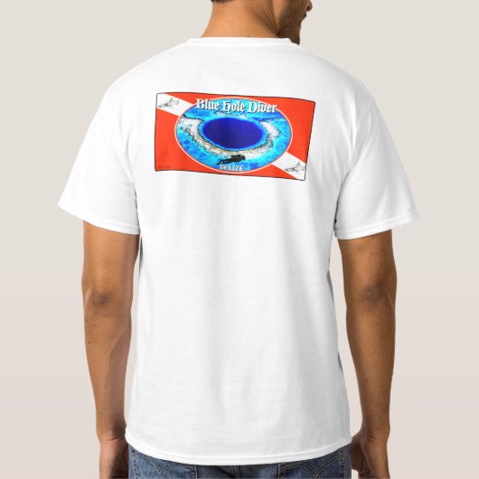 T-shirt Bleu Hole Diver Basic (Dos)