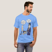 T-shirt bleu homme Rant Cartoon (Devant entier)