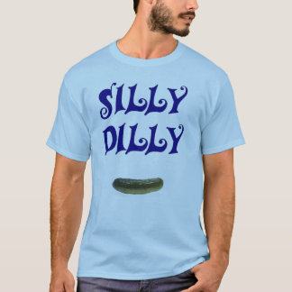 T-shirt Bleu idiot de Dilly