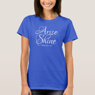 T-shirt Bleu lever et brillant Inspiration chrétienne