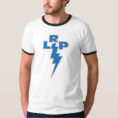 T-shirt bleu LRP sur orange (Devant)