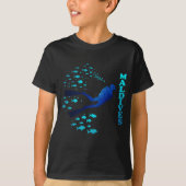 T-shirt bleu Maldives (Devant)