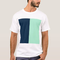 Bleu marin et Mint