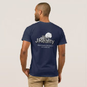 T-shirt Bleu marine Tri-Blend (Dos entier)