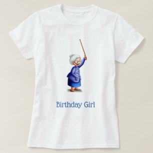 T-shirt Bleu mignon grand-mère Anniversaire