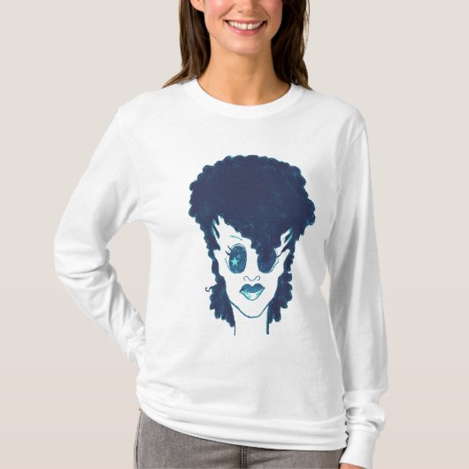 T-shirt Bleu naturel (Devant)