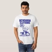 T-shirt bleu newborn2 (Devant entier)
