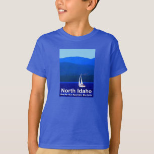 T-shirt Bleu nord de l'Idaho