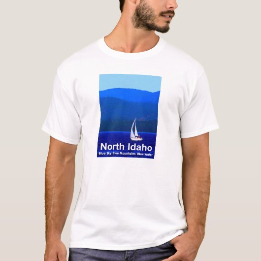 T-shirt Bleu nord de l'Idaho (Devant)